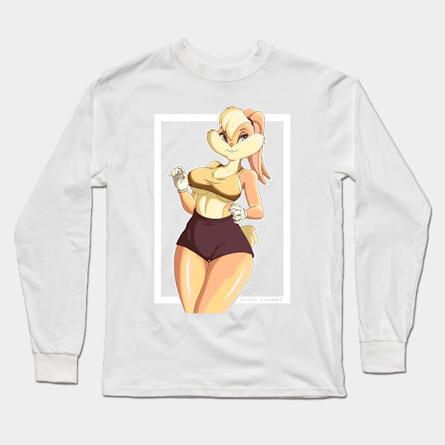 bunny girl by Angel.Fanart Long Sleeve T-Shirt by AngelsFANART